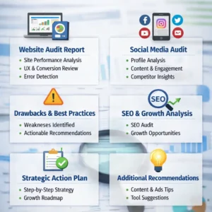 growth audit report from a digital marketing specialist in Kerala