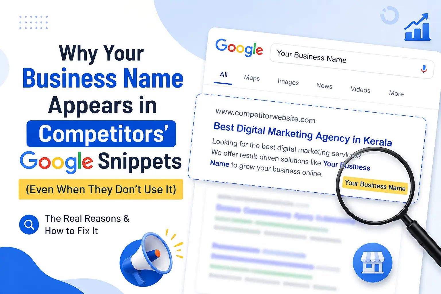 Why Your Business Name Appears in Competitor Google Results | Digital marketing Specialist in Kerala